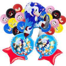  Sonic BIRTHDAY CUP PLATE CUPCAKE balloon party BANNER game supplies TABLE CAKE
