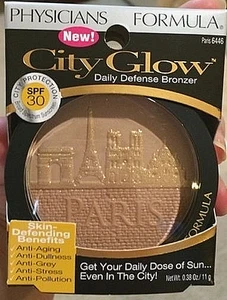 Physicians Formula City Glow Daily Defense Bronzer SPF 30 ~ Paris 6446, NIB - Picture 1 of 2