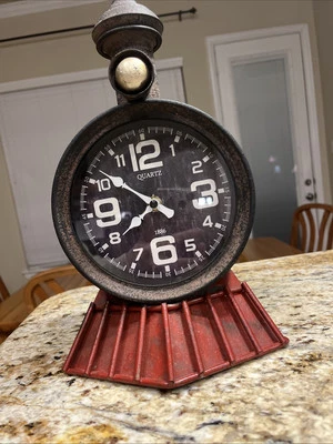 "Reloj Tren 12"" X 7 1/2""" Foto 1 de 4