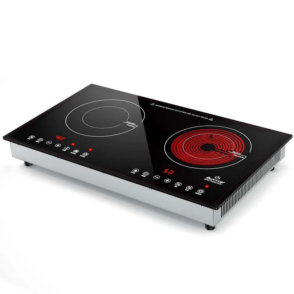 Cooktop de indução Duxtop 1800W 2 queimadores, queimadores de indução embutidos, duplo I... - Imagem 1 de 4