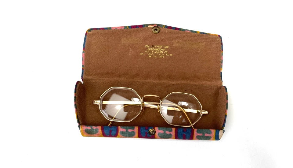 De colección HUD US 1/20 12K GF Lleno de Oro Ocatagon Gafas Marcos Hudson Foto 1 de 4