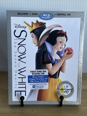 Disney Snow White and the Seven Dwarfs (Blu-ray/DVD,1937) W/Slipcover Near Mint - Image 1 of 3