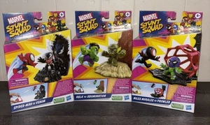 Marvel Stunt Squad ~ Hulk,Abomination , Spiderman, Venom, Miles-Morales, Prowler - Picture 1 of 2