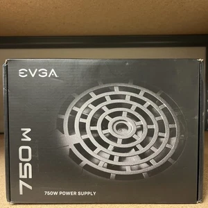 EVGA 750W POWER SUPPLY P/N: 100-N1-0750 750 N1 BLACK NEW - Picture 1 of 10