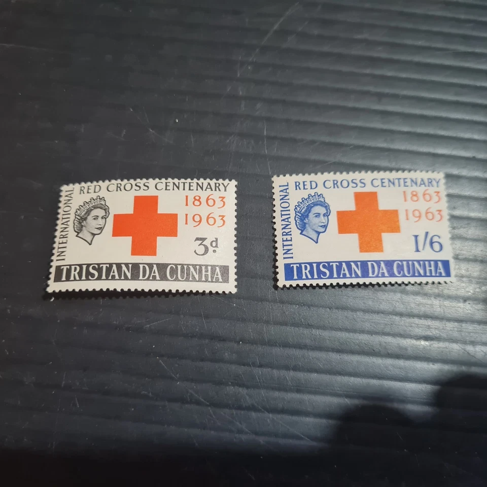 TRISTAN DA CUNHA 1964 SG 69-70 CRUZ ROJA MNH Foto 1 de 1