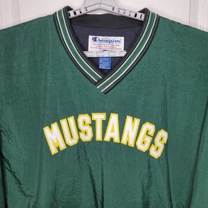 Vtg Cal Poly Mustangs Jacket Mens 2XL Pullover Green NCAA Football Champion - Picture 1 of 9