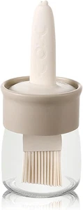 6.8oz Sauce & Oil Bottle with Silicone Brush for Cooking BBQ Kitchen - Picture 1 of 5