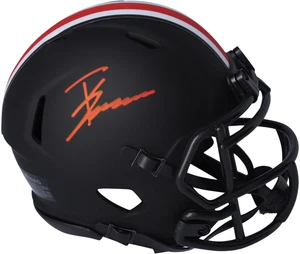 Trey Sermon Ohio State Buckeyes Signed Eclipse Alternate Mini Helmet - Picture 1 of 3
