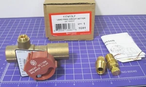 Bell & Gossett (117413LF) 3/4" Pipe, Solder End, Inline Calibrated Balance Valve - Picture 1 of 4