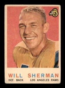 1959 Topps #127 Will Sherman G LA Rams 550474