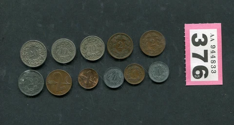 Lot of   11   coins of  Switzerland Cover