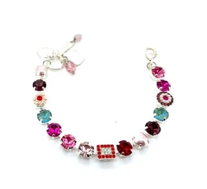 Mariana Bracelet Beautiful Pinks, Amethyst, Siam, Silky Sage Delite, & Pearl ... - Picture 1 of 3