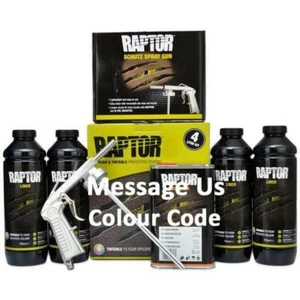 U-Pol Raptor Tintable (Choose Your Colour) Protective Bed Liner Kit 4L + Schutz - Picture 1 of 1