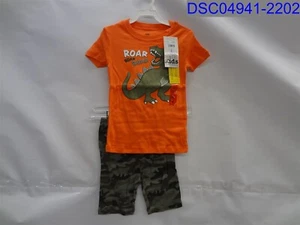 Kids Headquarters Boys Size 6 Orange Dinosaur Pajama 6 Piece Set 499996462792 - Picture 1 of 9