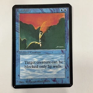 Magic The Gathering B casi nuevo Magic The Gathering Invisibility Alpha casi nuevo Magic The Gathering - Imagen 1 de 2