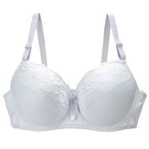 Large Size Full Coverage Bra Women Floral Lace Push Up Underwire Support Bra - Bild 1 von 38