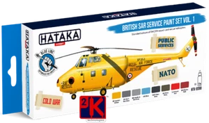 HATAKA BS98 British SAR Service Paint Set Vol.1 - 8 x 17ml Flaschen POD Porto - Bild 1 von 10