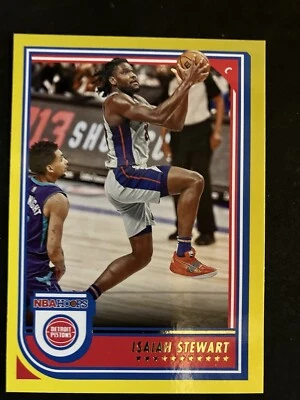 2022-23 Hoops Yellow #63 Isaiah Stewart - Detroit Pistons - Image 1 of 2