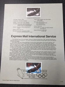 US FDC Sc# 2542 $14 International Express Mail Eagle 1991 First Day Of Issue. - Picture 1 of 3