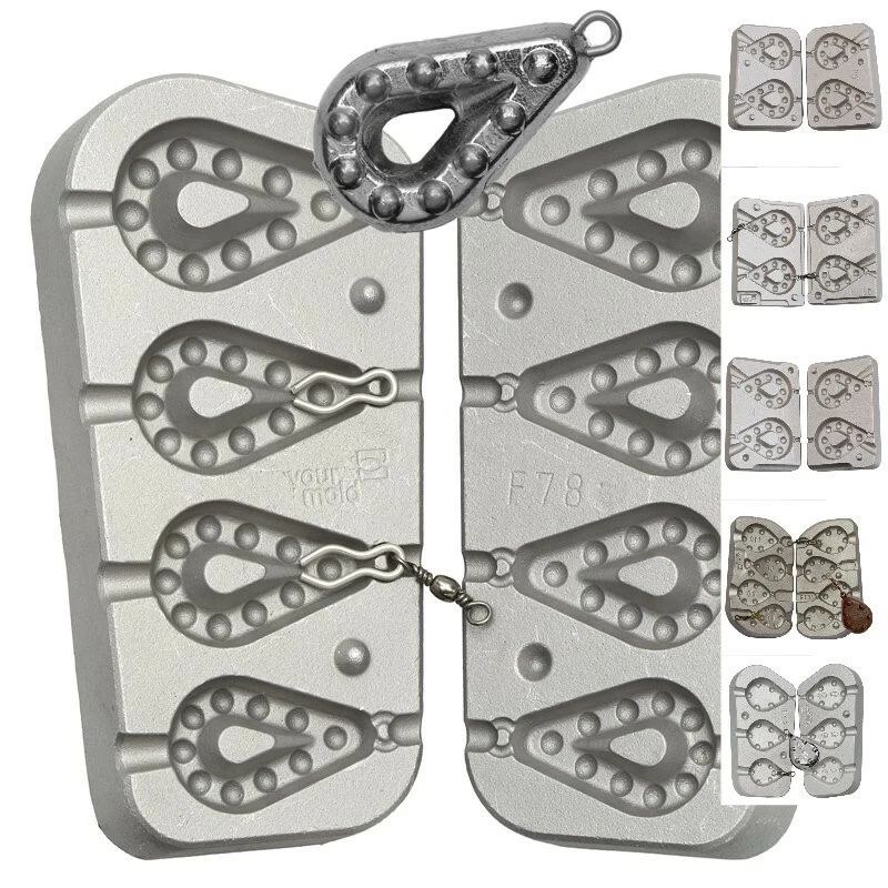 ANGELN Gussform Gripp ,Angelblei, Angelgewichte 40-280g - Bild 1 von 1