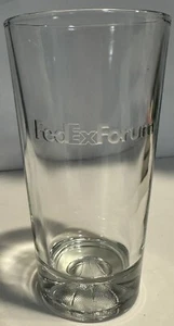 FEDEX FORUM PINT GLASS ETCHED GLASSES BASKETBALL BOTTOM MEMPHIS GRIZZLIES TIGERS - Picture 1 of 7