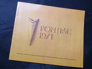 1971 Pontiac Full LIne Automobile Sales Brochure ORIGINAL - Picture 1 of 3