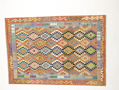 Super Kelim Kilim Afghan Orientteppiche ( 249 x 176 cm) Handgewebt Top - Bild 1 von 4