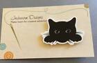 Needleminder Needle Minder BLACK CAT Cat Kitten Minders cross stitch