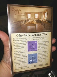 Obsession: Rare backer created promotional expansion tiles - Kayenta Games * New - Picture 1 of 3