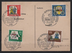 BRD Satz Märchen Grimm 1966 Sonderstempel Aktion Sorgenkind 19.01.1967 Bremen - Bild 1 von 2
