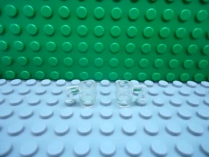 Lego mini figure 2 Trans Clear Coffee Cups Mugs Drink Kitchen NEW - Picture 1 of 1
