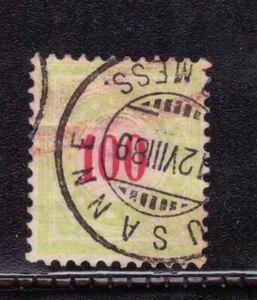 Francobolli Svizzera Switzerland 1883-96 Segnatasse 100 c. UNI26 ° - Foto 1 di 1