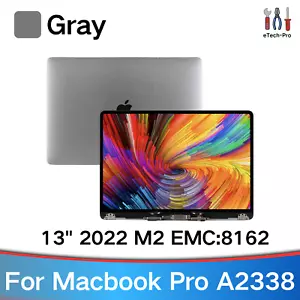 Sostituzione schermo A2338 A+ per MacBook Pro A2338 M2 2022 EMC 8162 display LCD - Foto 1 di 8
