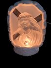 LAMPE CROIX DE PÂTES VINTAGE BON VENDREDI 3D CÉRAMIQUE JESUS CHRIST LUMIÈRE RARE