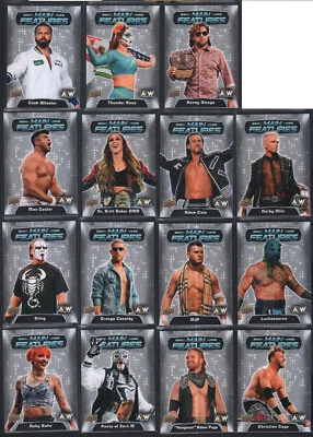 2022 Upper Deck AEW All Elite Wrestling Main Features Silver Insert set 1-40 - Image 1 of 3