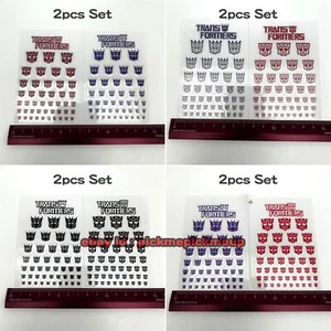2pcs Set Autobot Decepticons Symbol Transformers Logo Sign Sticker Decal Collect - Picture 1 of 11