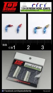 TD23197 - 1/24 - 1/20 - 1.5mm RESIN HOSE JOINTS - Foto 1 di 1