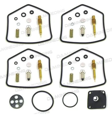 Kit de reconstrucción de carburador 4X 80-83 KZ750G KZ750H KZ750E 750LTD kit de reconstrucción de llave de petcock Foto 1 de 4