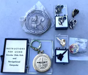 Lockheed Martin Skunk Works Employee SR-71 Blackbird Flight Pin Coin Medal Lot - Picture 1 of 12