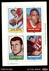 1969 Topps 4-In-1 Football Stamps Tom Beer 5 - Ex
