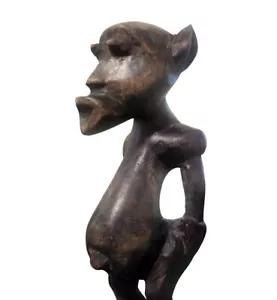 Tansania, alte afrikanische Makonde Shetani Figur Statue, Holzschnitzerei Stammeskunst - Bild 1 von 8