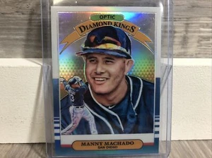 2019 Donruss Optic Diamond Kings Carolina Blue and White Prizm Manny Machado #30 - Foto 1 di 6