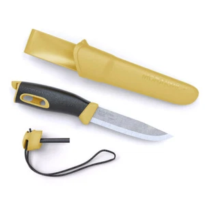 Morakniv Companion Spark Yellow Outdoor Fire Starter Knife + Sheath | YKM13573 - Picture 1 of 1