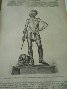 Verocchio statue en bronze Gravure Antique Print 1877 - Imagen 1 de 1