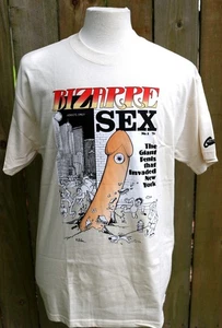 NOS Vintage Y2K Küche BIZARR SEX lustiges Comic Graphitti T-Shirt MEHRERE GRÖSSEN - Bild 1 von 7
