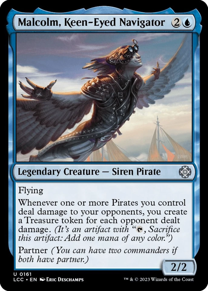 Magic The Gathering - Malcolm, Keen-Eyed Navigator - 161 - Commander: The Lost Caverns of Ixa... Foto 1 de 1