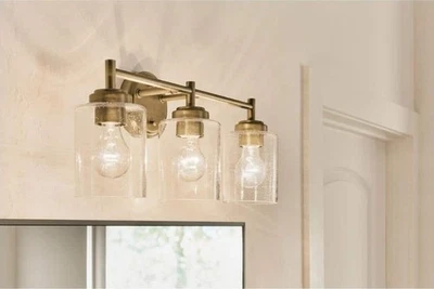 Светильник для туалетного столика Kichler Lighting 45886NBR Winslow натуральная латунь ( - Изображение 1 из 4