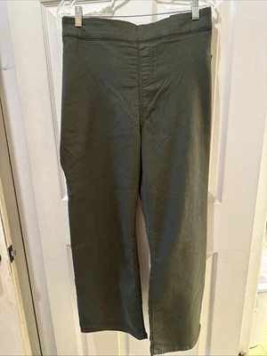 Jeans Denim Co confortável malha denim perna reta bolso-oliva escura-petite 4X-A386240 - Imagem 1 de 2