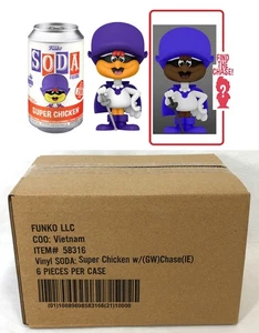 Funko Vinyl SODA CAN Figure SUPER CHICKEN Sealed Case of 6 w/ Chase IE VERSION - Picture 1 of 2