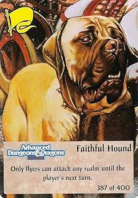 Faithful Hound 387/400 - 1st Edition Spellfire CCG TSR, Inc. 1994 - Immagine 1 di 4